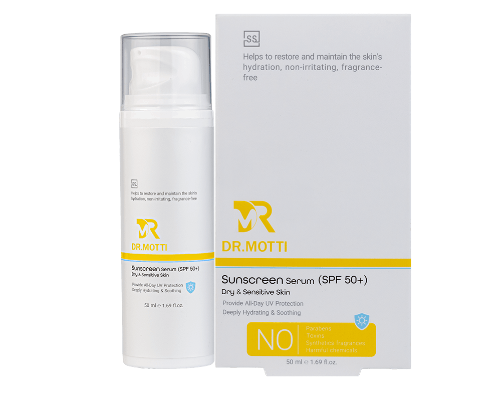 سرم ضد آفتاب بی رنگ پوست خشک و حساس (+SPF 50) دکتر متی-mahlinbrand (1)